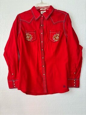 Large Fitted Ariat Button Down